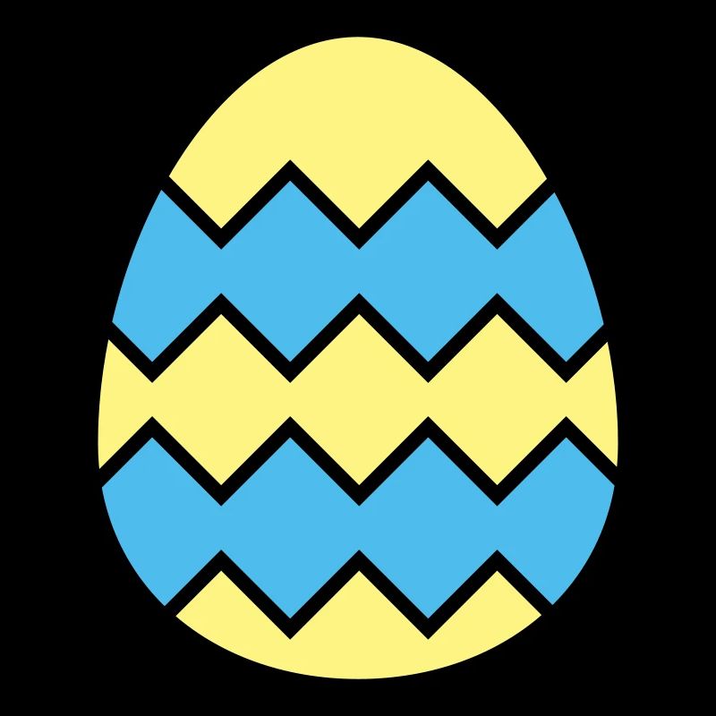 Easter egg jagged