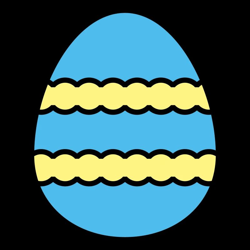 Oeuf de Pâques coloré