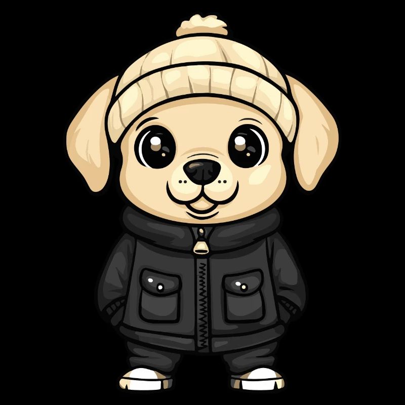 Labrador Hund Winter