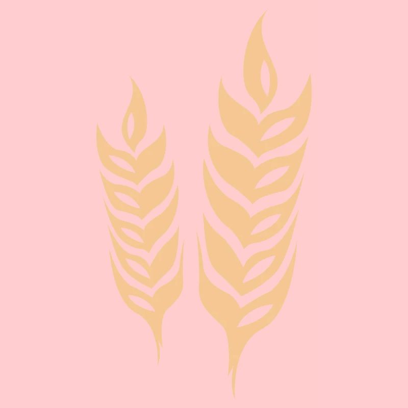 gerste getreide symbol Weizen Logo icon vector
