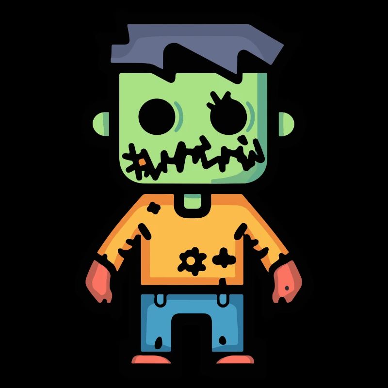 Zombie Halloween Comic Lustig