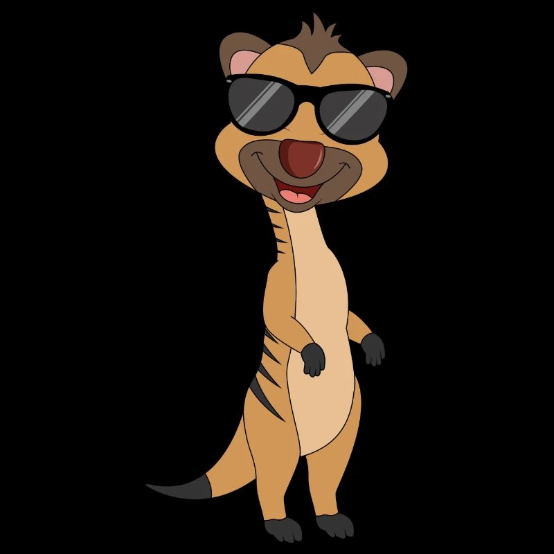 Suricates Motif Vector Mignon Lunettes de soleil bébé