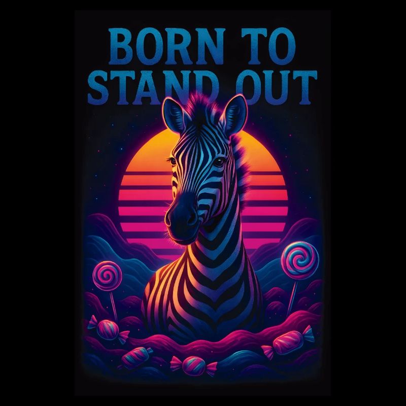 Né pour se démarquer – Neon Zebra