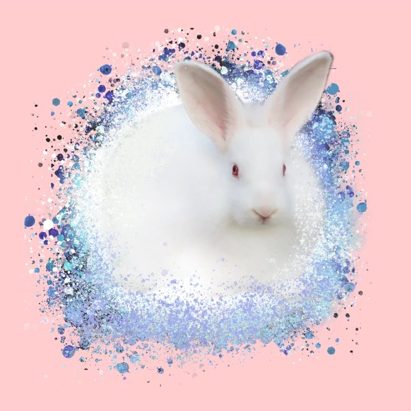 white rabbit,rabbit,graffiti,blue