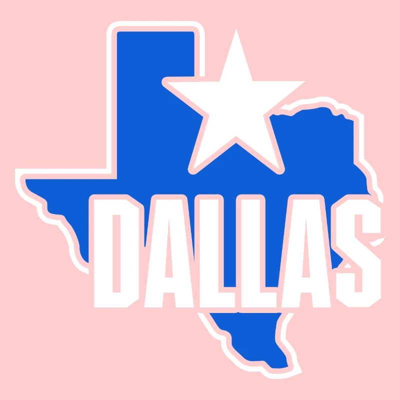 Dallas Texas Map Design for Proud Dallasites