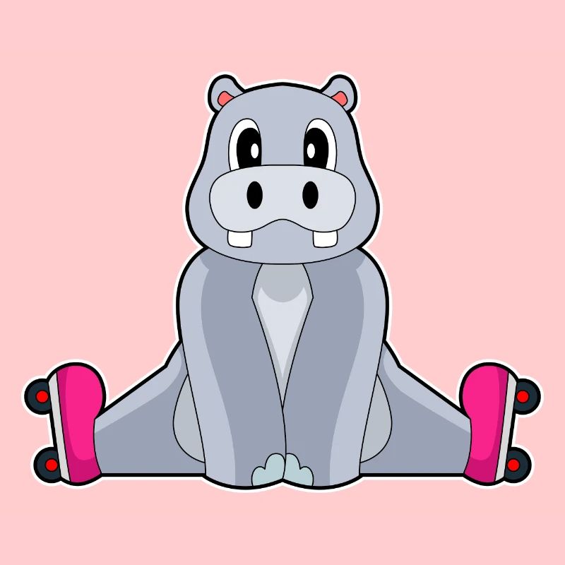 Hippopotame Patins à roues alignées
