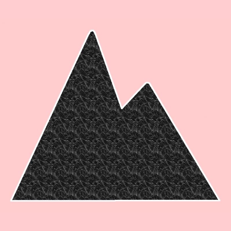Minimalist mountain range