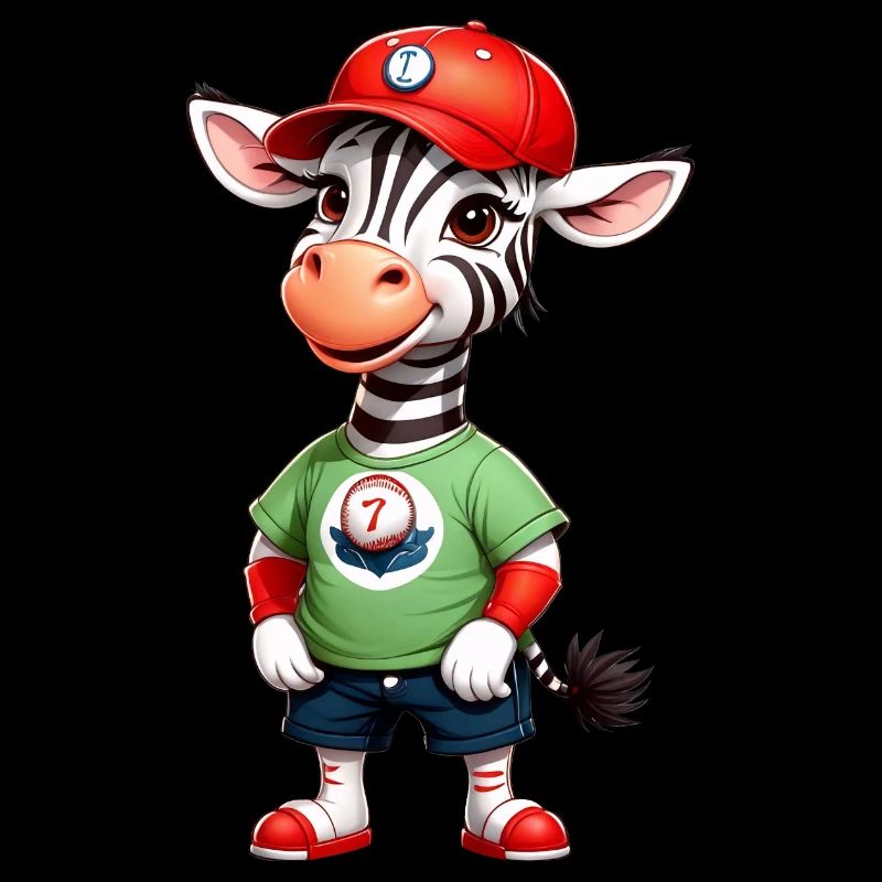Zebra Benny regarde le match de baseball