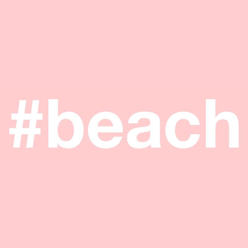 Hashtag de la plage