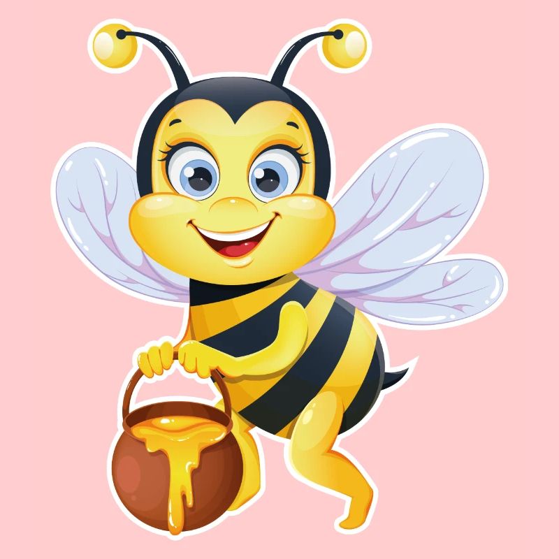 Bee with honey Beekeeper Honeycomb Apiary