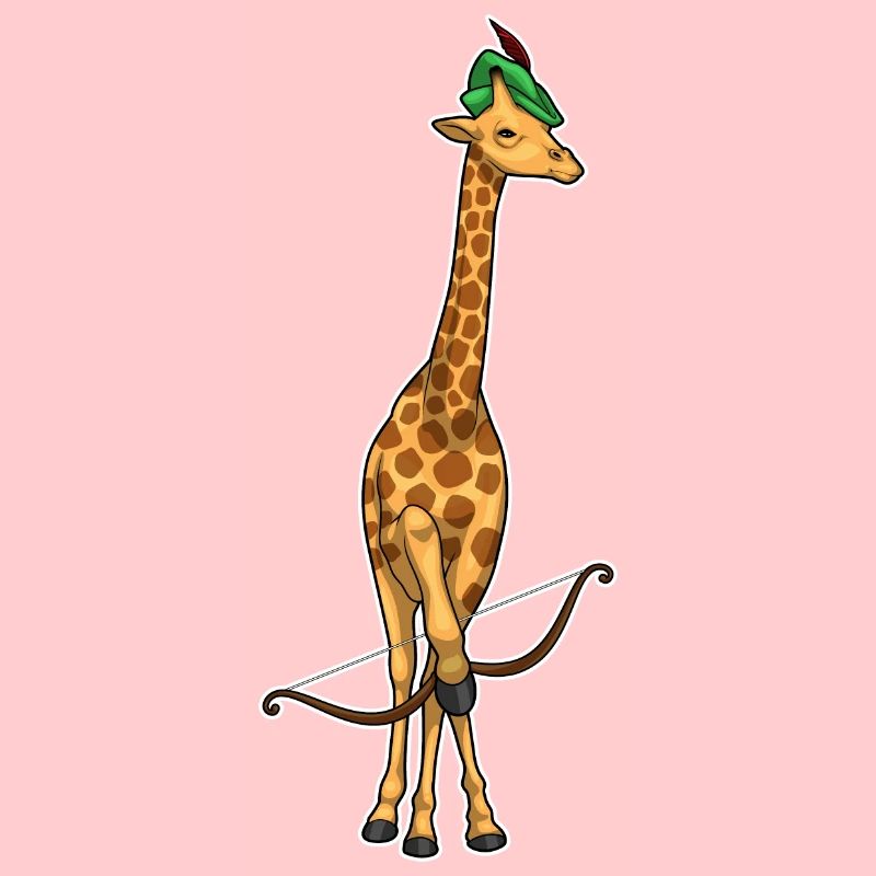 Giraffe Bogenschütze Bogen