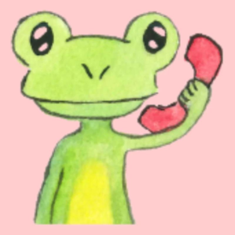 Frosch am Telefon