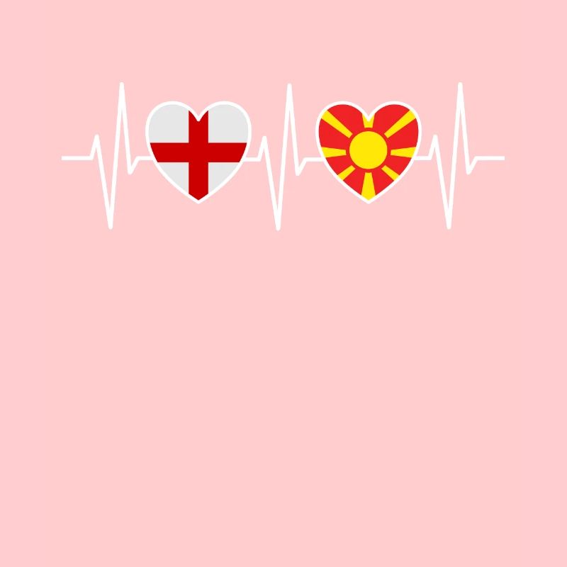 Drapeaux du drapeau macédonien de l’Angleterre et de la Macédoine