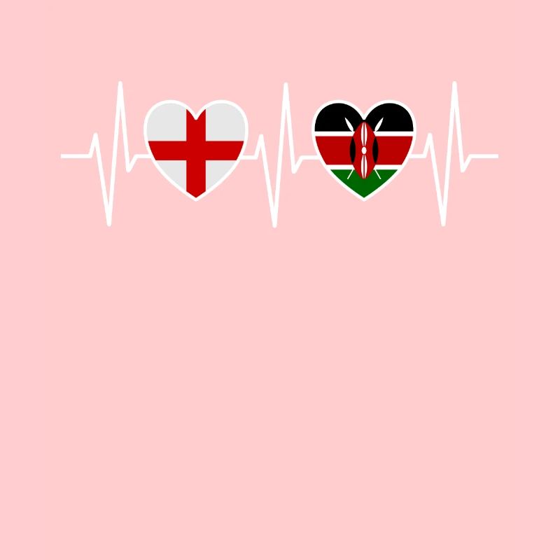 Angleterre et Kenya Drapeaux du drapeau kenyan