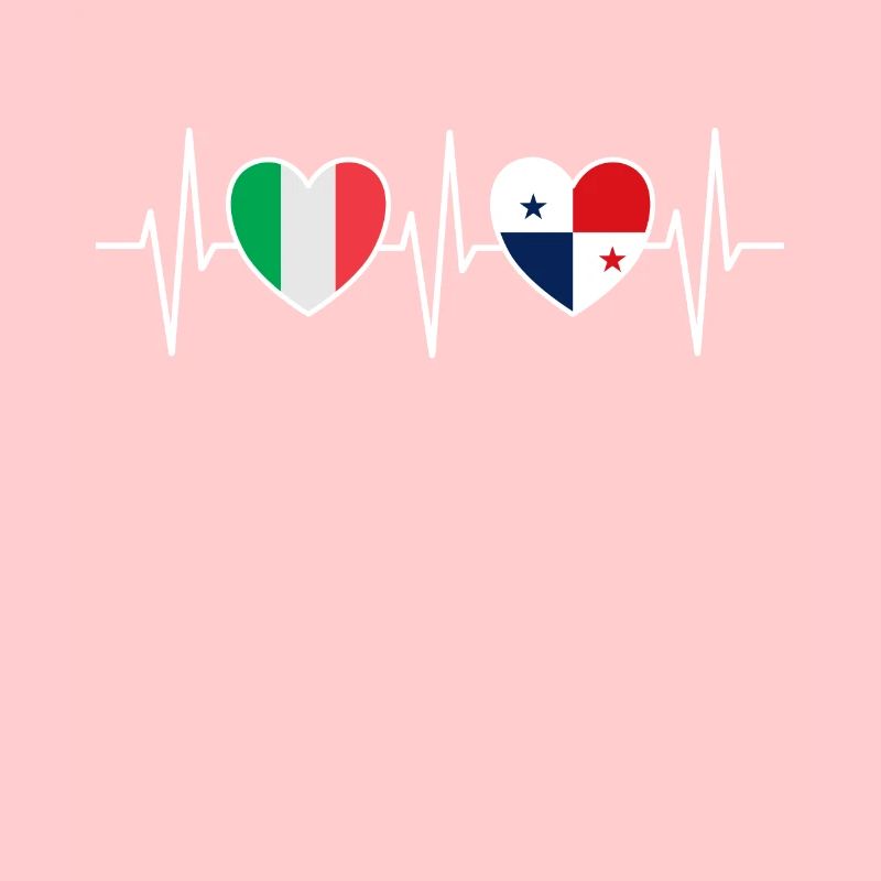 Drapeaux du drapeau panaméen de l’Italie et du Panama