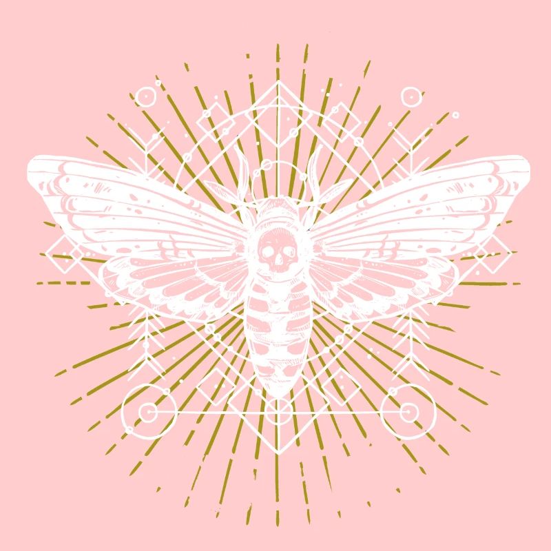 Motte Motten Moth Mondphasen Gothic Geschenkidee