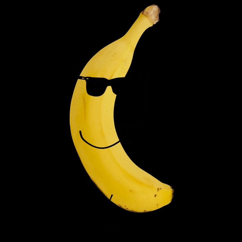 banane avec visage