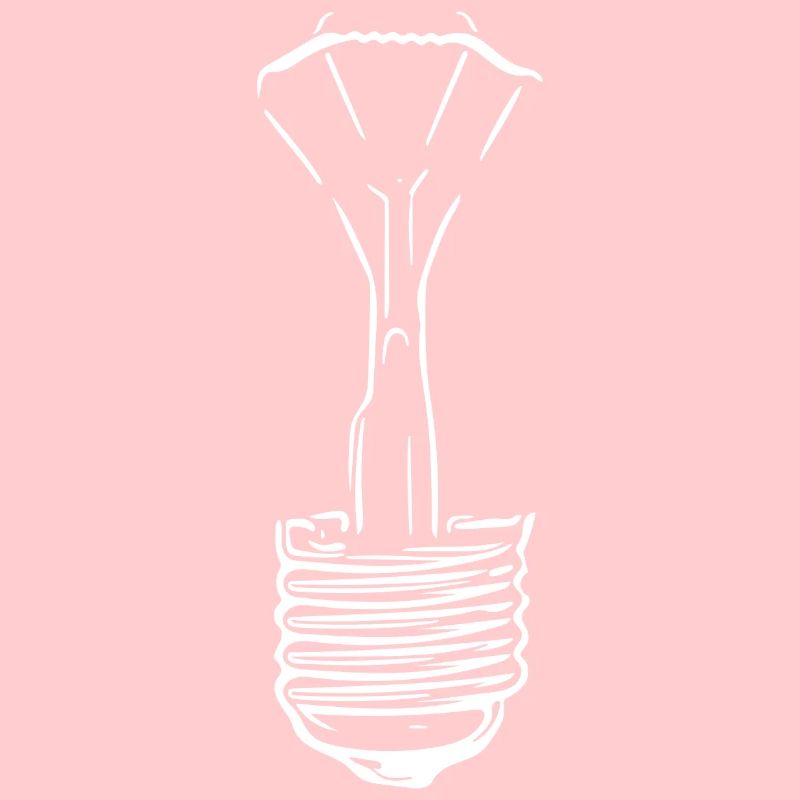 Lampe mit defektem Glaskolben