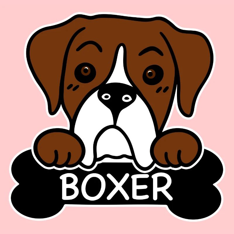 Boxer und Knochen