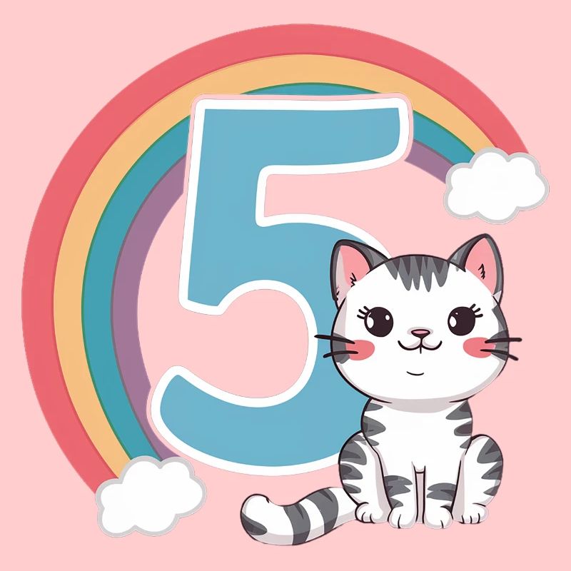 Chat mignon - 5e anniversaire - 5 ans