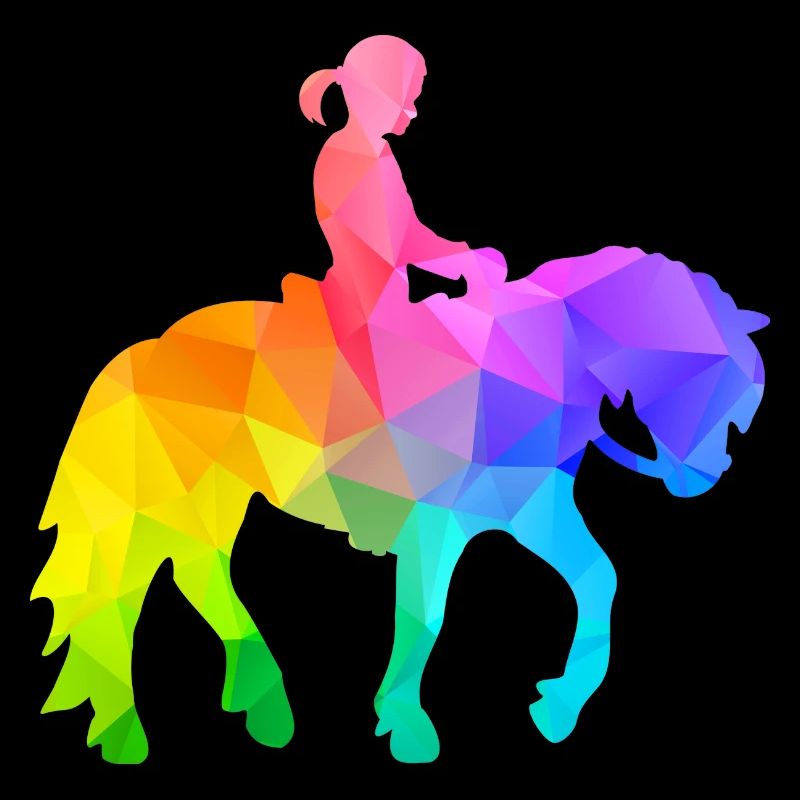 Filles d’équitation à poney