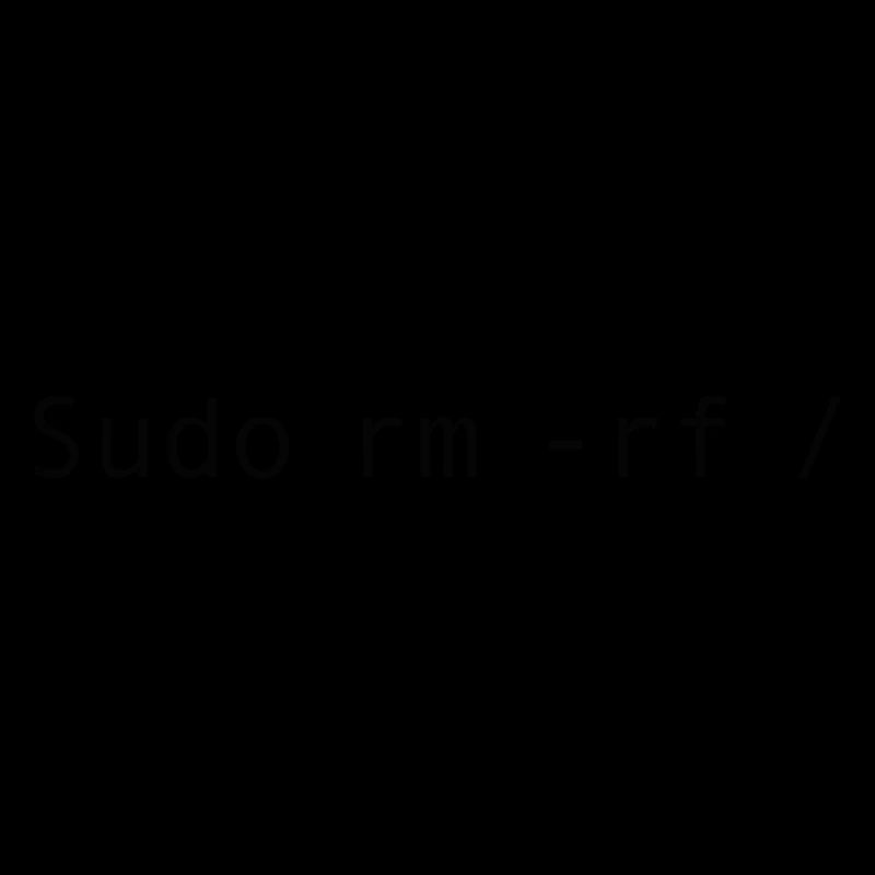 Linux Coding Sudo rm -rf /