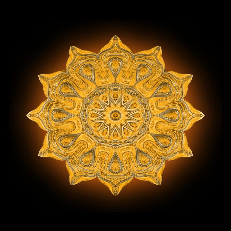 Mandala de lumière du soleil