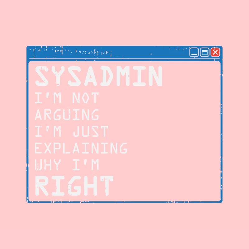 System Admin Administrator Computer Programmierer