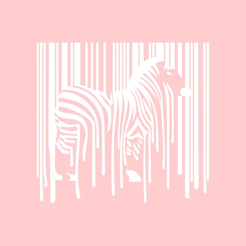 ZEBRA Barcode Drippy Graffiti Street Art
