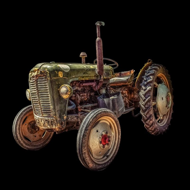 grüner Traktor Oldtimer