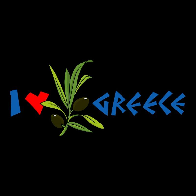 j'aime la Grèce avec olive