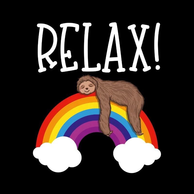 Lazy Rainbow Sloth Rilassante per uomo donna regalo per bambini