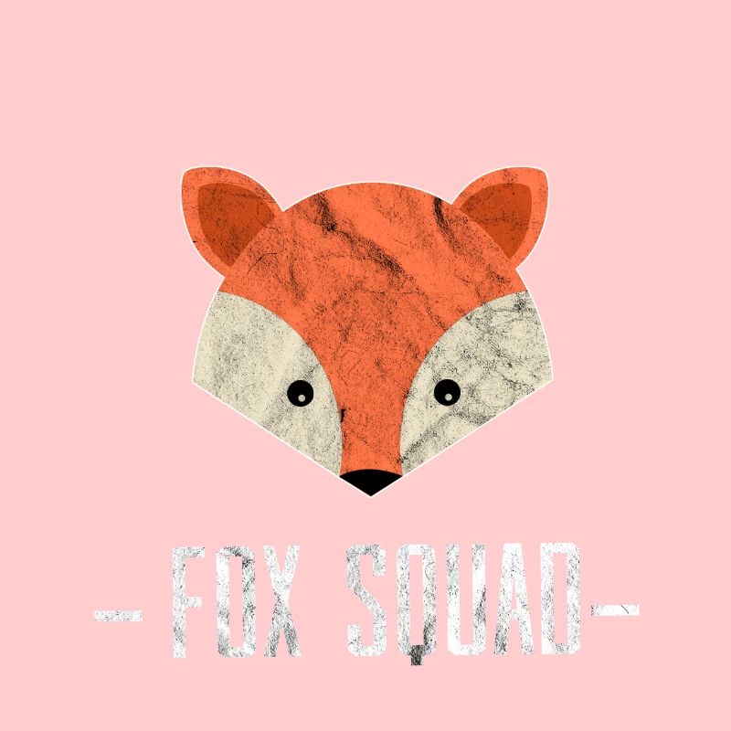 Fox Squad Logo Füchsin Waldbewohner Geschenk Idee