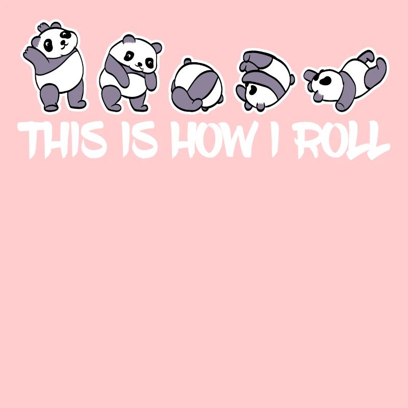 This Is How I Roll Cute Pandas Tee For Animal