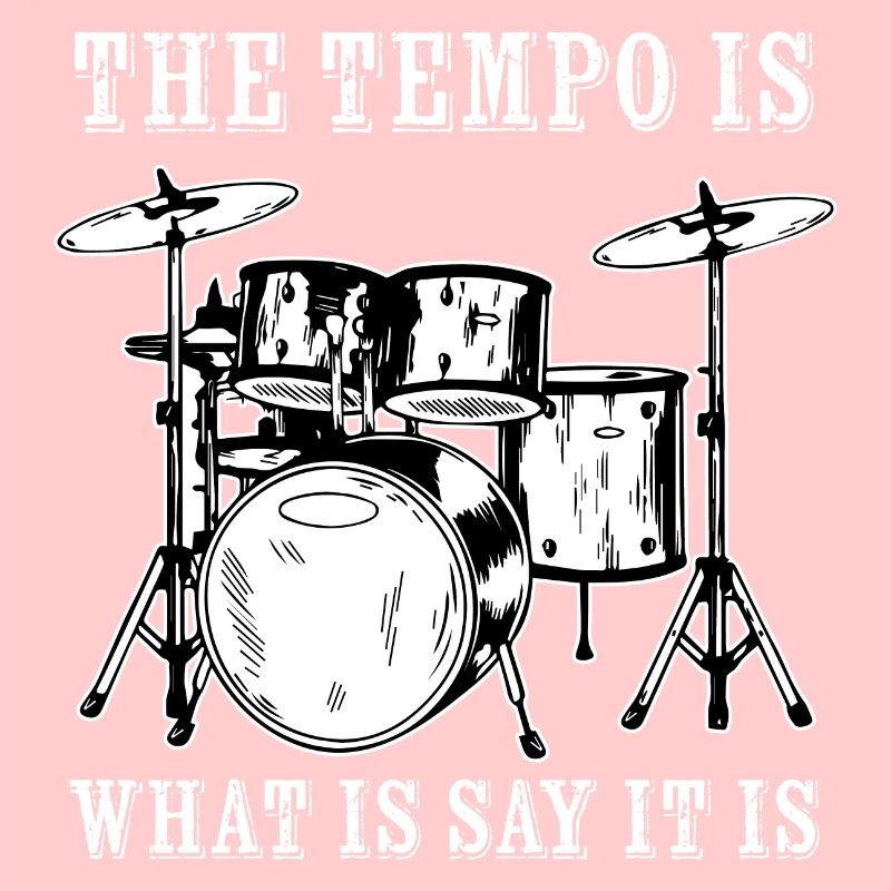 Tempo Music Band Percussion Drum Set Drummer Gift