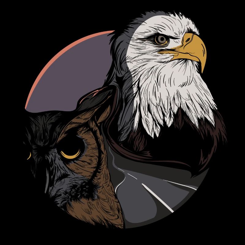 Adler - Wald - Eule - Uhu - Autobahn - Straße