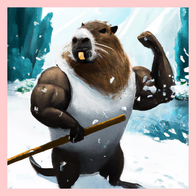 Capybara avec des muscles