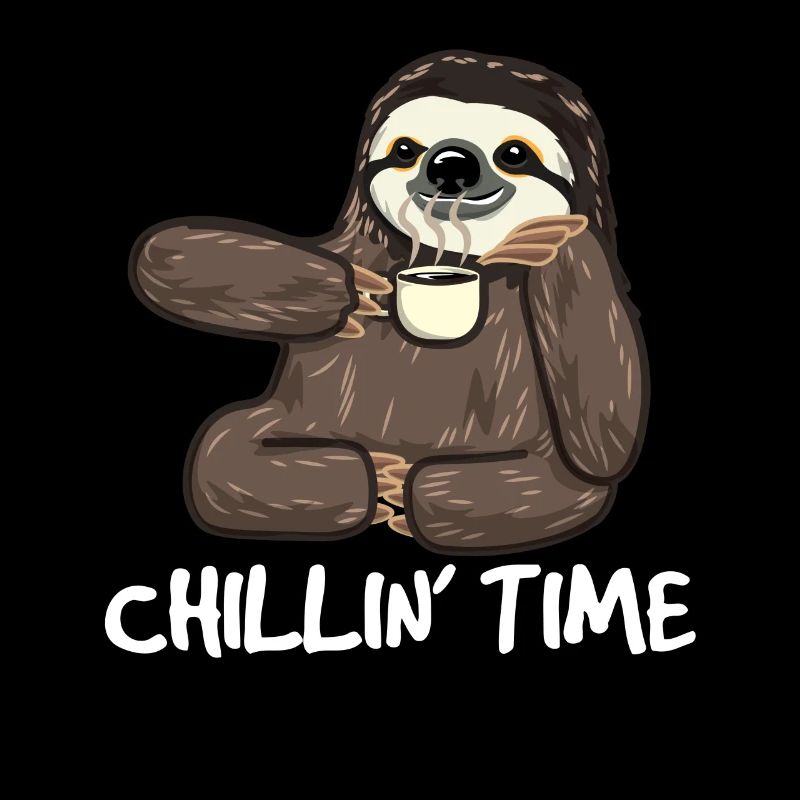 Sloth Sloth Coffee Chilling Fun Caffeine Gift