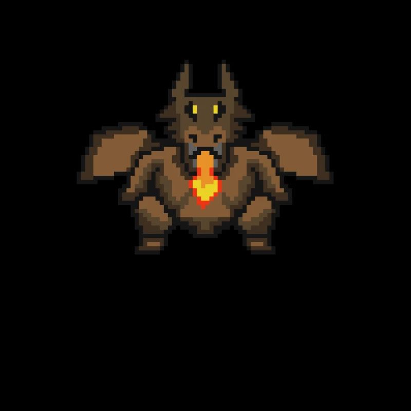 Les dragons tuent le jeu de pixel