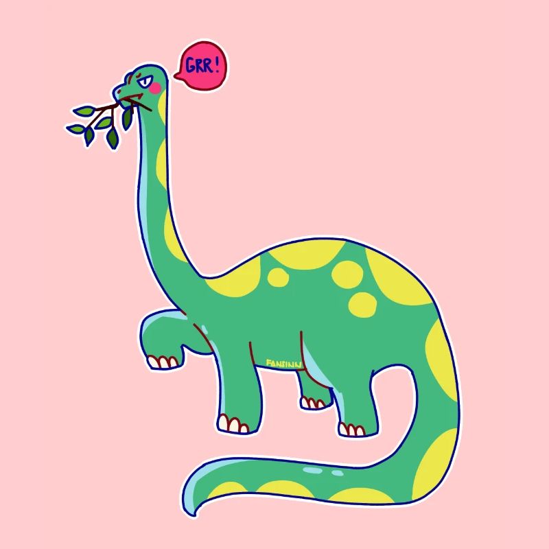 Dinosaure est de mauvaise humeur