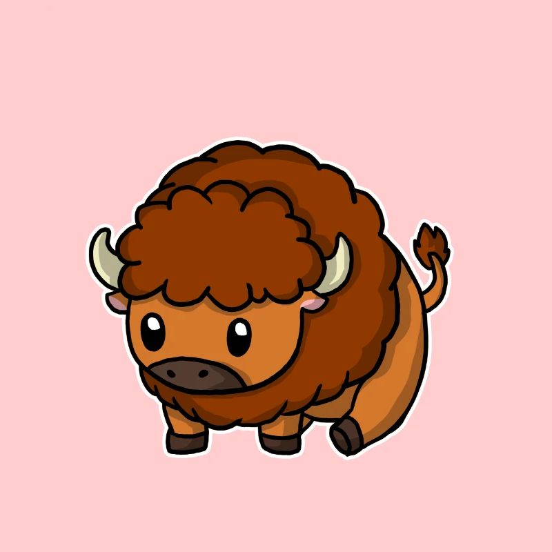 Cute Bison Costume Bison Gift Idea