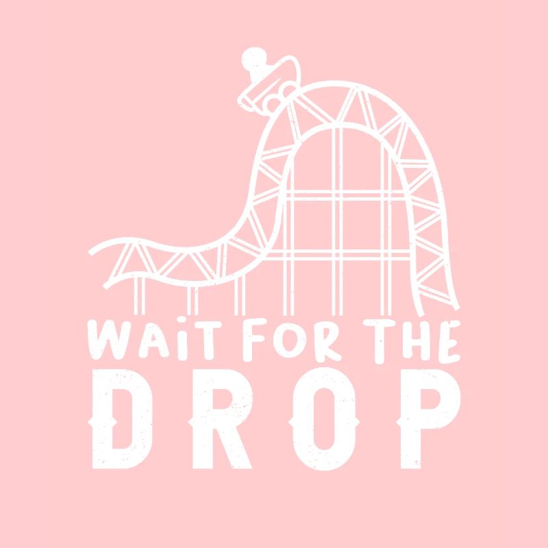 Roller Coaster Ride Fan Wait for the Drop Gift
