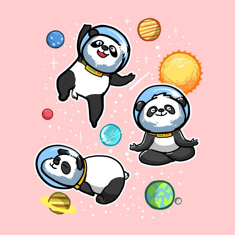 Univers des astronautes de Space Panda
