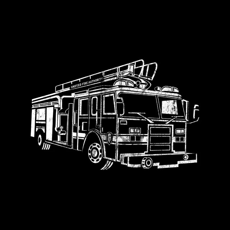 POMPIERS - Conception de camion de pompiers shirt
