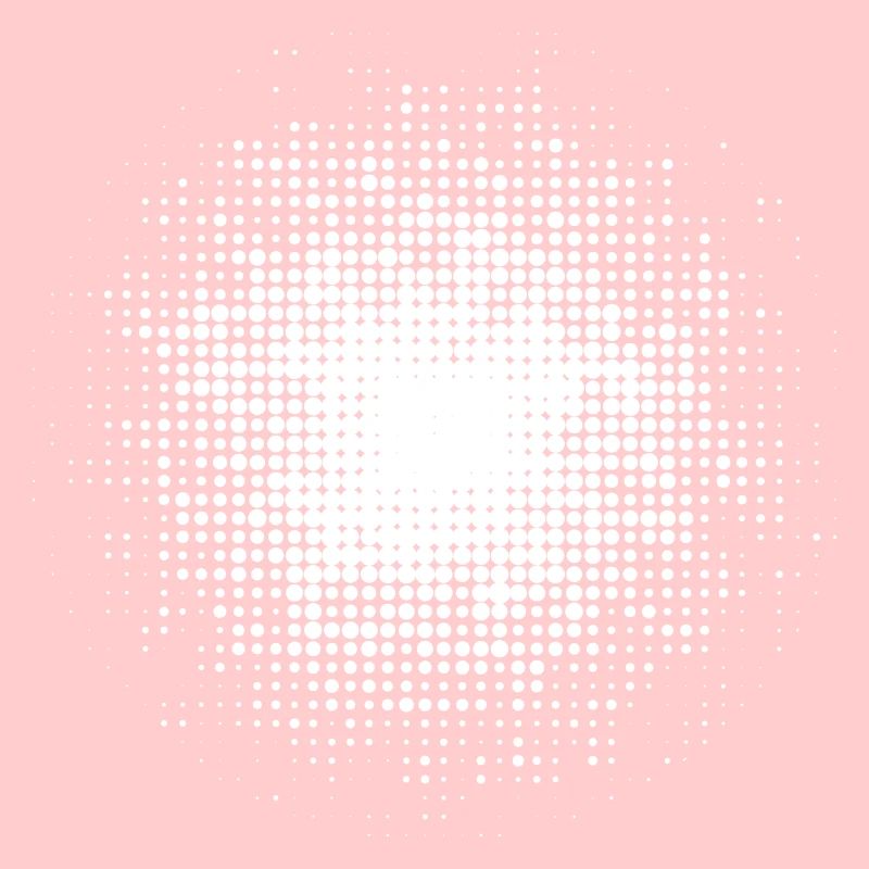 dotted round background white