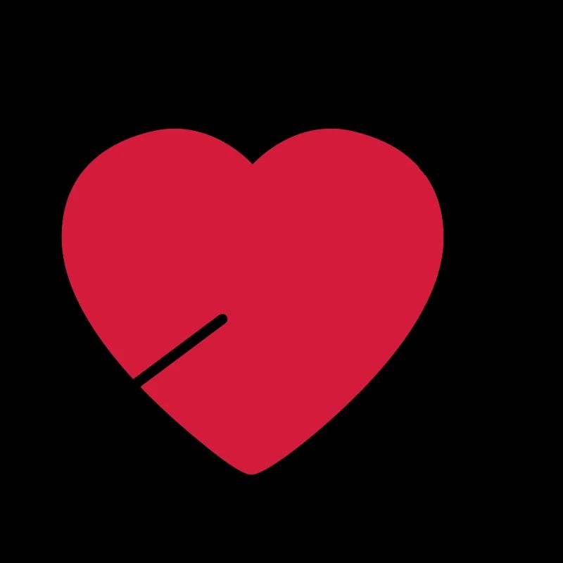 Heart round with arrow