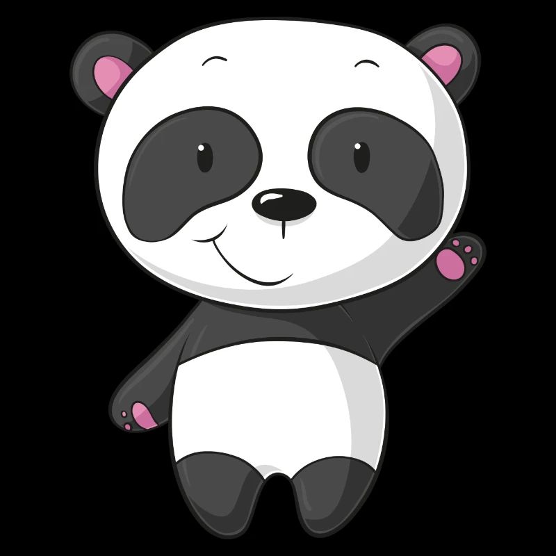 Winkender Comic Panda