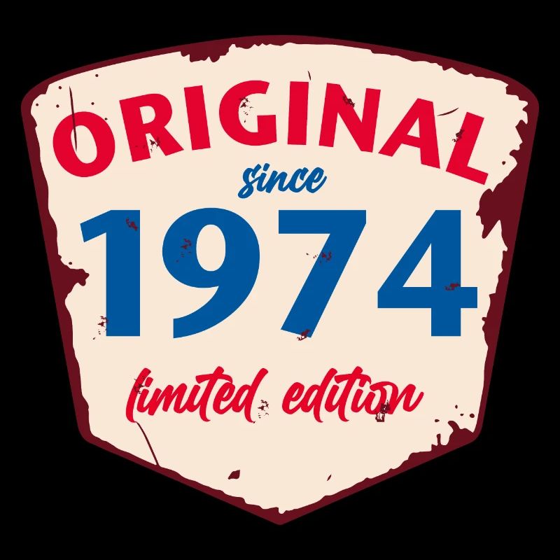 1974 Blechschild - édition chaulée - Millésime