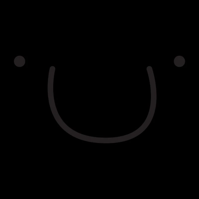 Visage souriant mignon