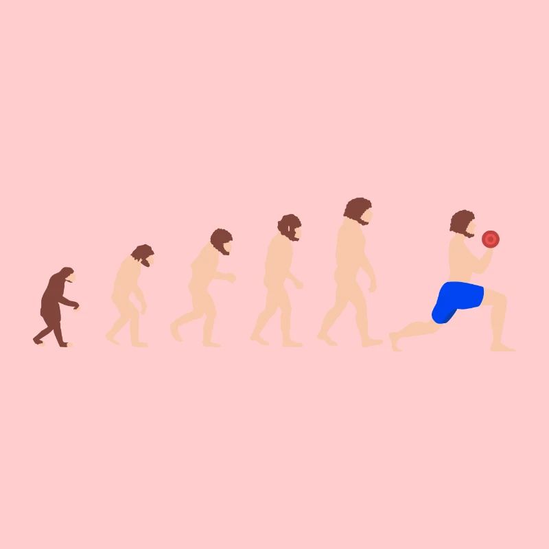Evolution Weightlifting Bodybuilder Funny Gym
